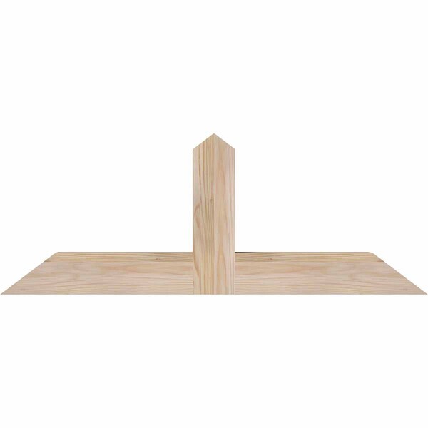 Ekena Millwork Portland Smooth Timber Gable Bracket, Douglas Fir, 36"W x 13"H x 3 1/2"D x 3 1/2"F, 9/12 Pitch GBW036X13X0404POR00SDF - main